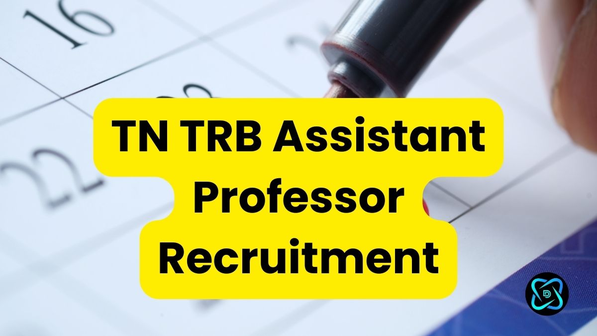 TN TRB Assistant Professor Recruitment